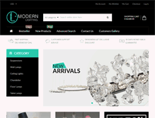 Tablet Screenshot of lmodernlighting.com